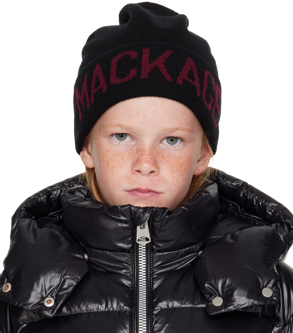 

Детская черная шапочка Kiko MACKAGE