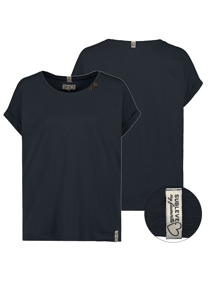 

Sublevel Футболка темно-синего цвета, Синий, Sublevel Футболка темно-синего цвета