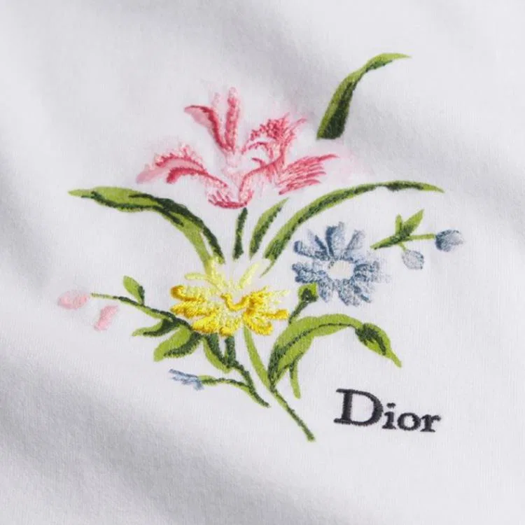 Футболка DIOR белая прямая посадка — фото 4