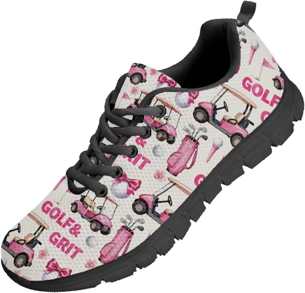 

Мужские кроссовки Funnydude Funny Print для бега, весенние легкие туристические кроссовки на шнурках, Golf