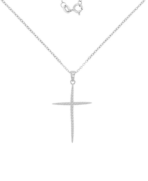 

Ожерелье с кубическим цирконием (0,303 карата) из стерлингового серебра Macy'S, white