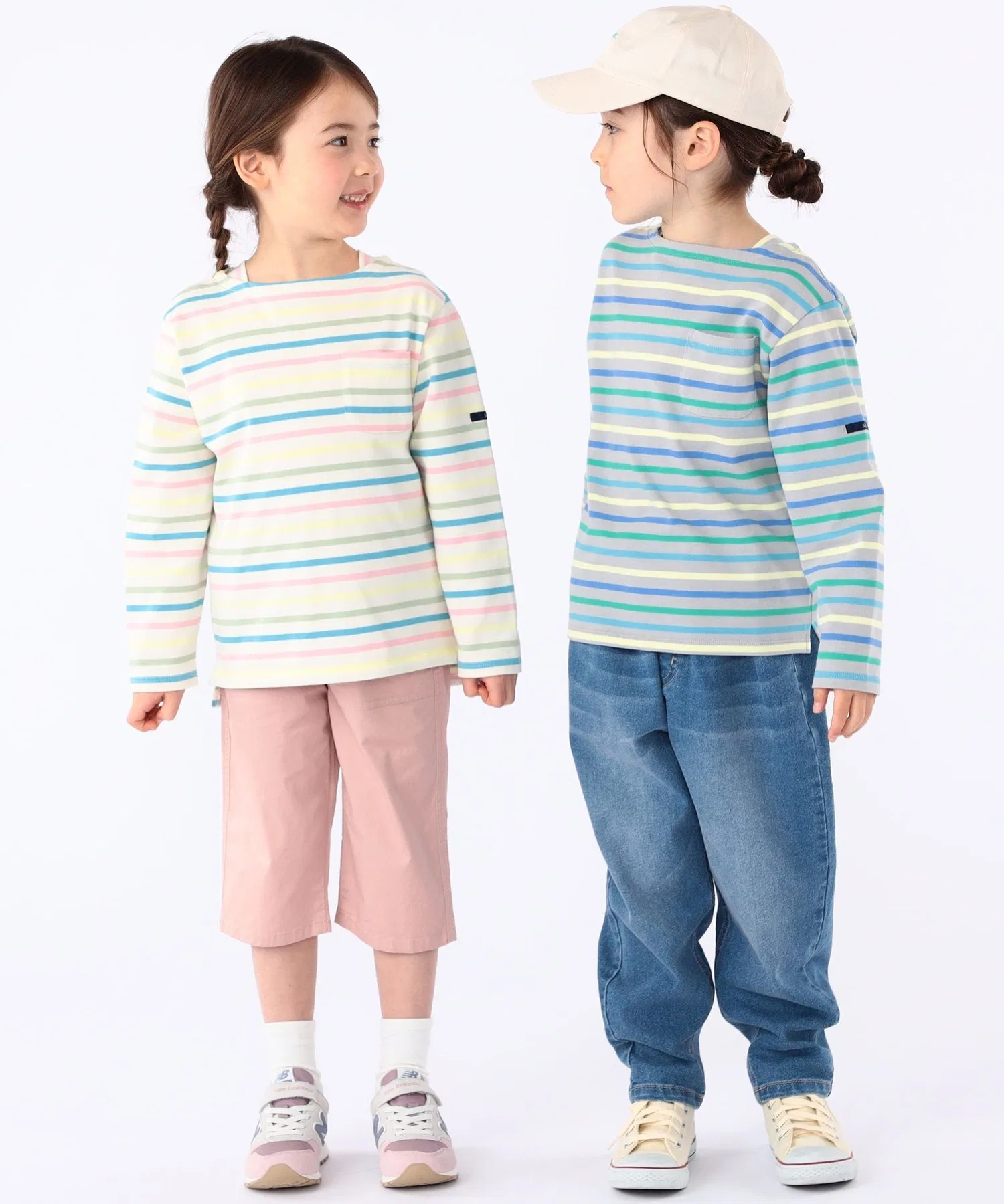 Детская футболка в полоску SHIPS KIDS, длинный рукав, белая