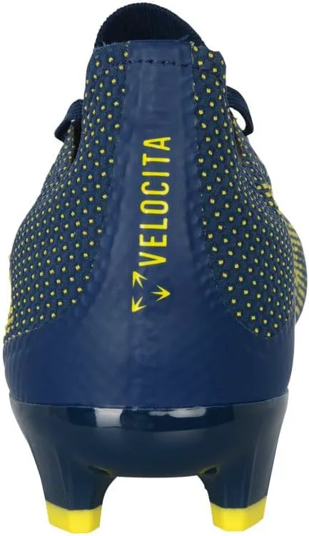 Мужские бутсы Umbro Velocita Matrix Premier FG, темно-синий/желтый — фото 2