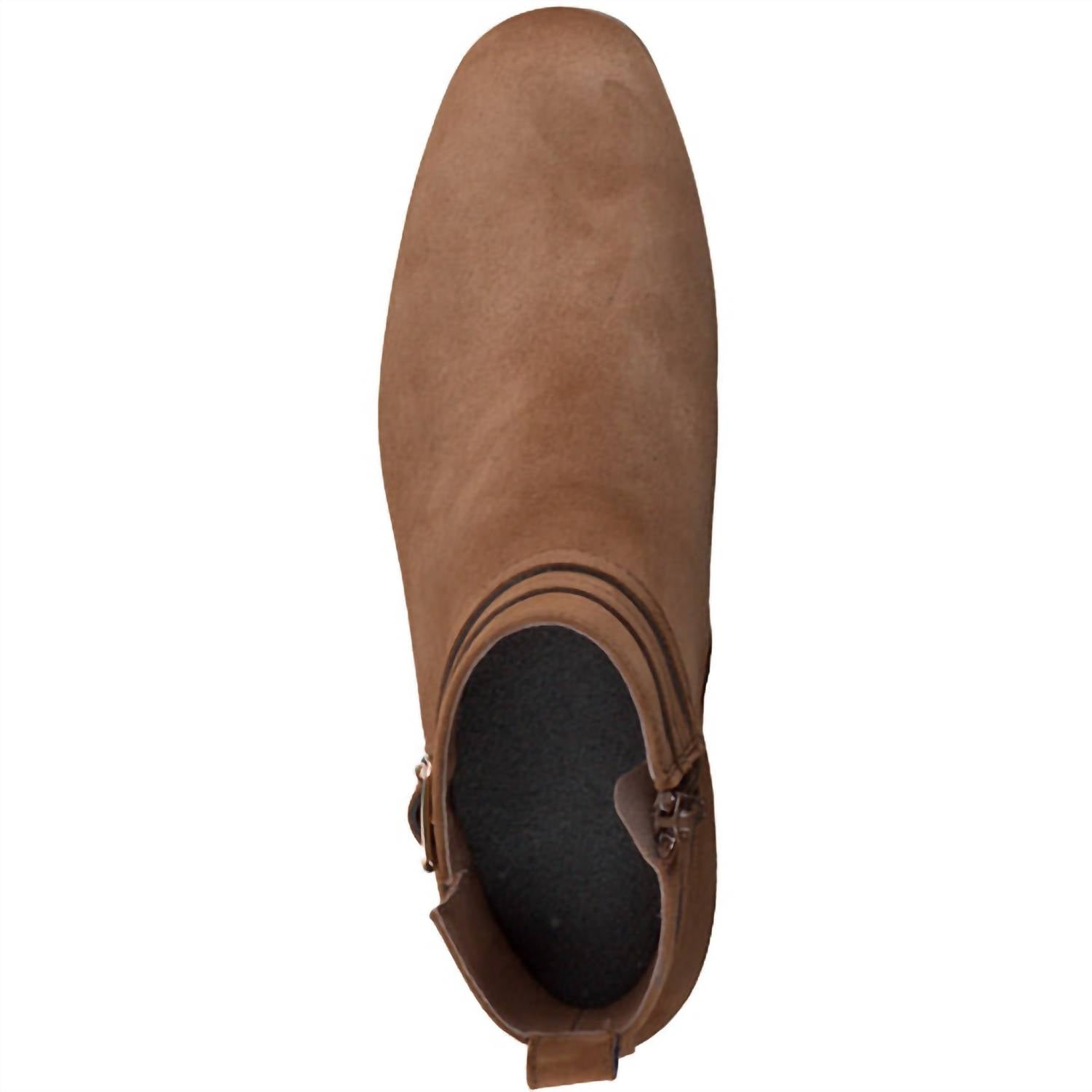 Женские ботильоны Sydney Buckle из замши цвета ириски Paul Green, Toffee Suede — фото 3