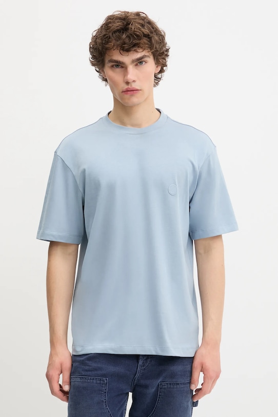 

Хлопковая футболка HUGO Blue niley, синий