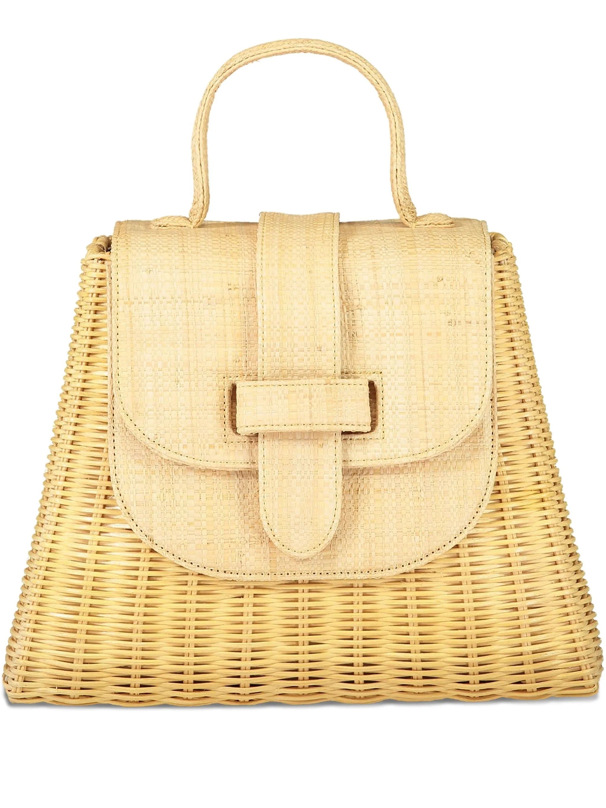 

Плетеная сумка-тоут The Lady Bag Pamela Munson, бежевый