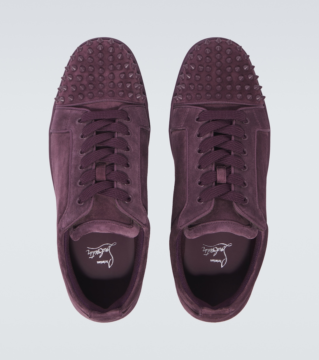 Кроссовки Louis Junior Spikes из замши Christian Louboutin, Groovy/Groovy Mat — фото 4