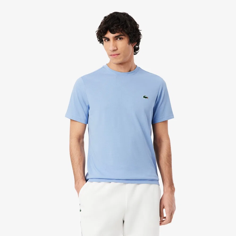 Мужская футболка Daniil Medvedev серо-синяя от Lacoste