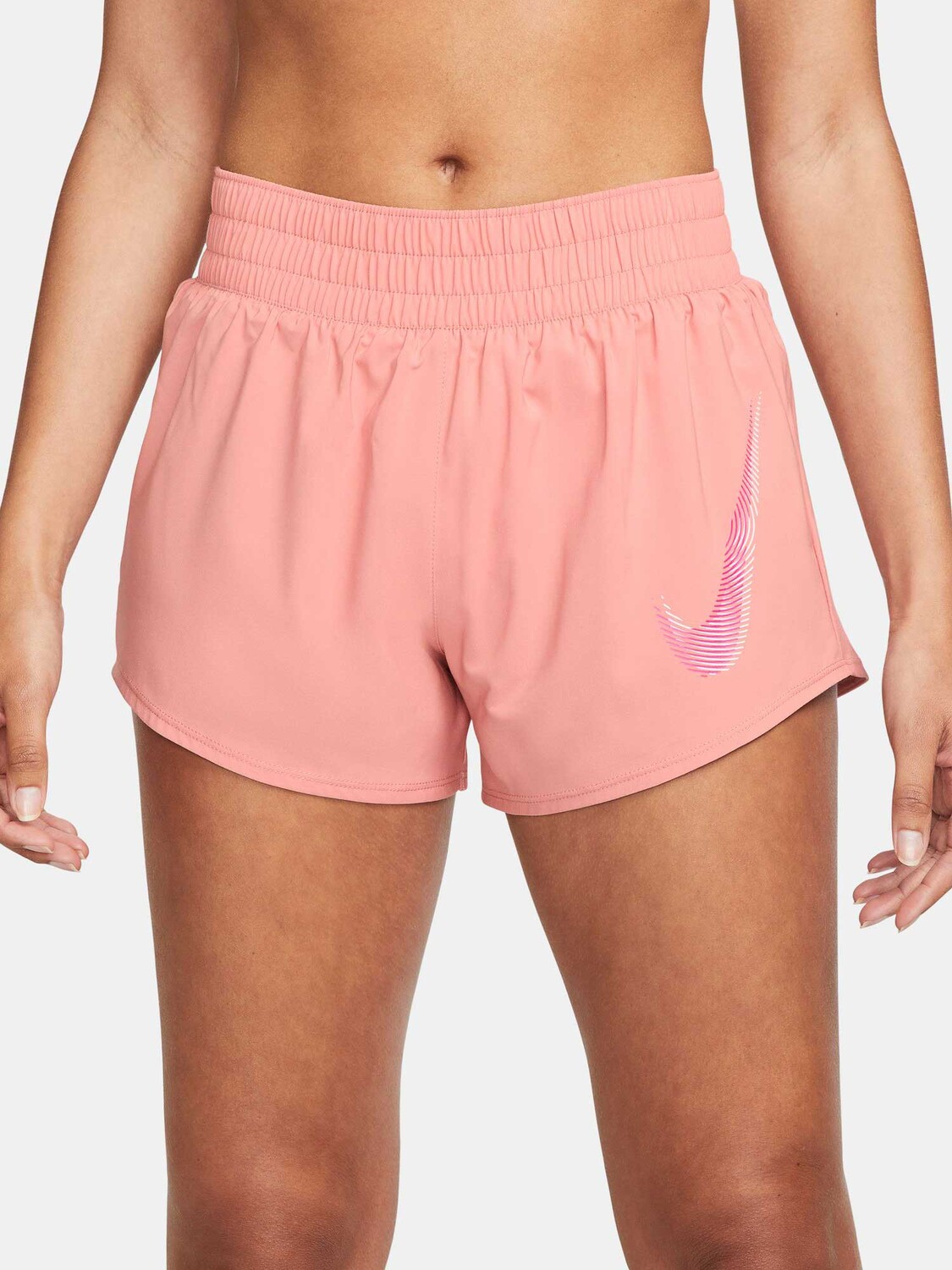 

Шорты Nike W NK ONE DF SWSH HBR SHORT, красный