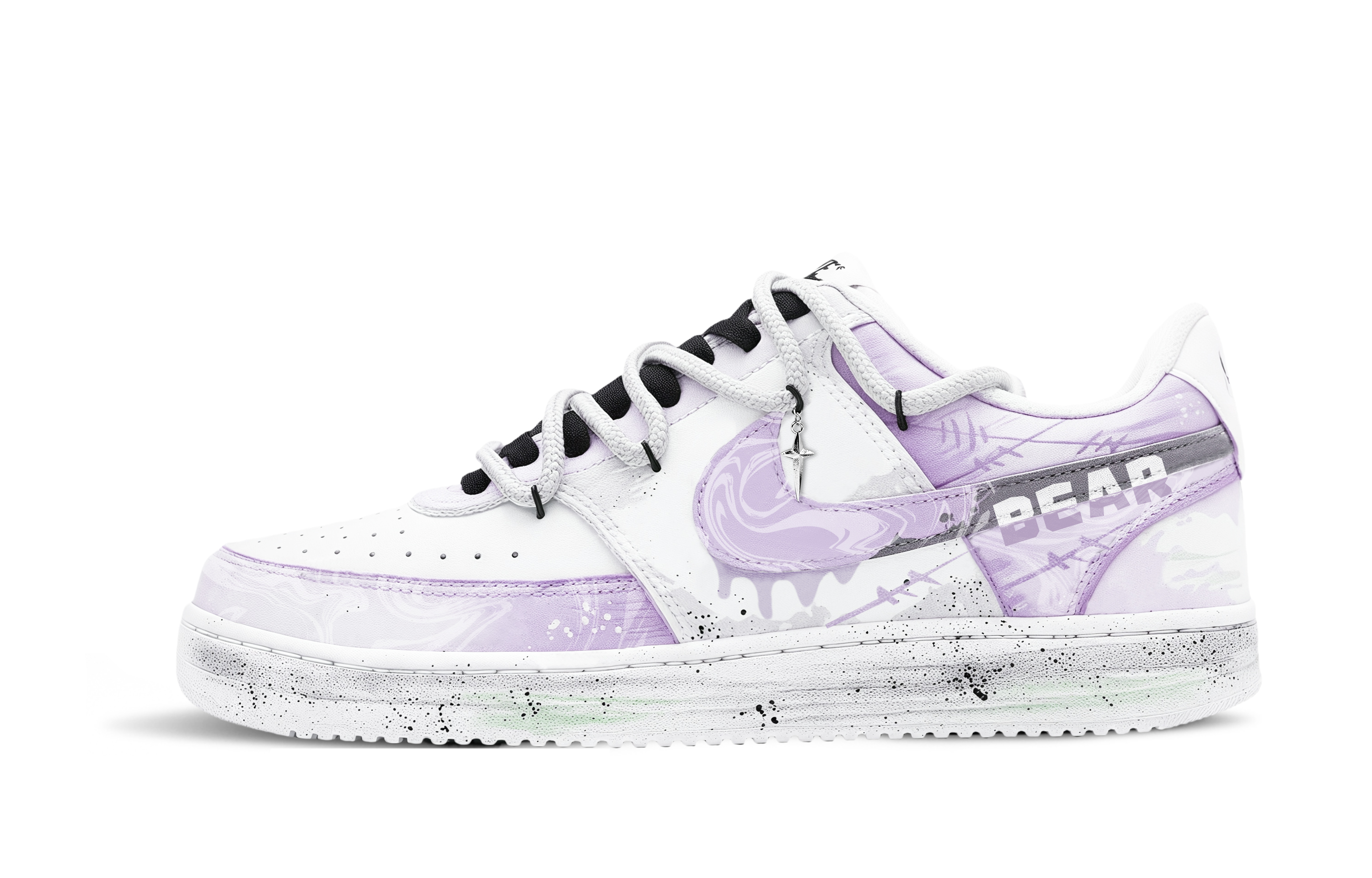 

Nike Низкие износостойкие кроссовки для скейтбординга Court Vision 1 Wisteria, мужские, фиолетовые