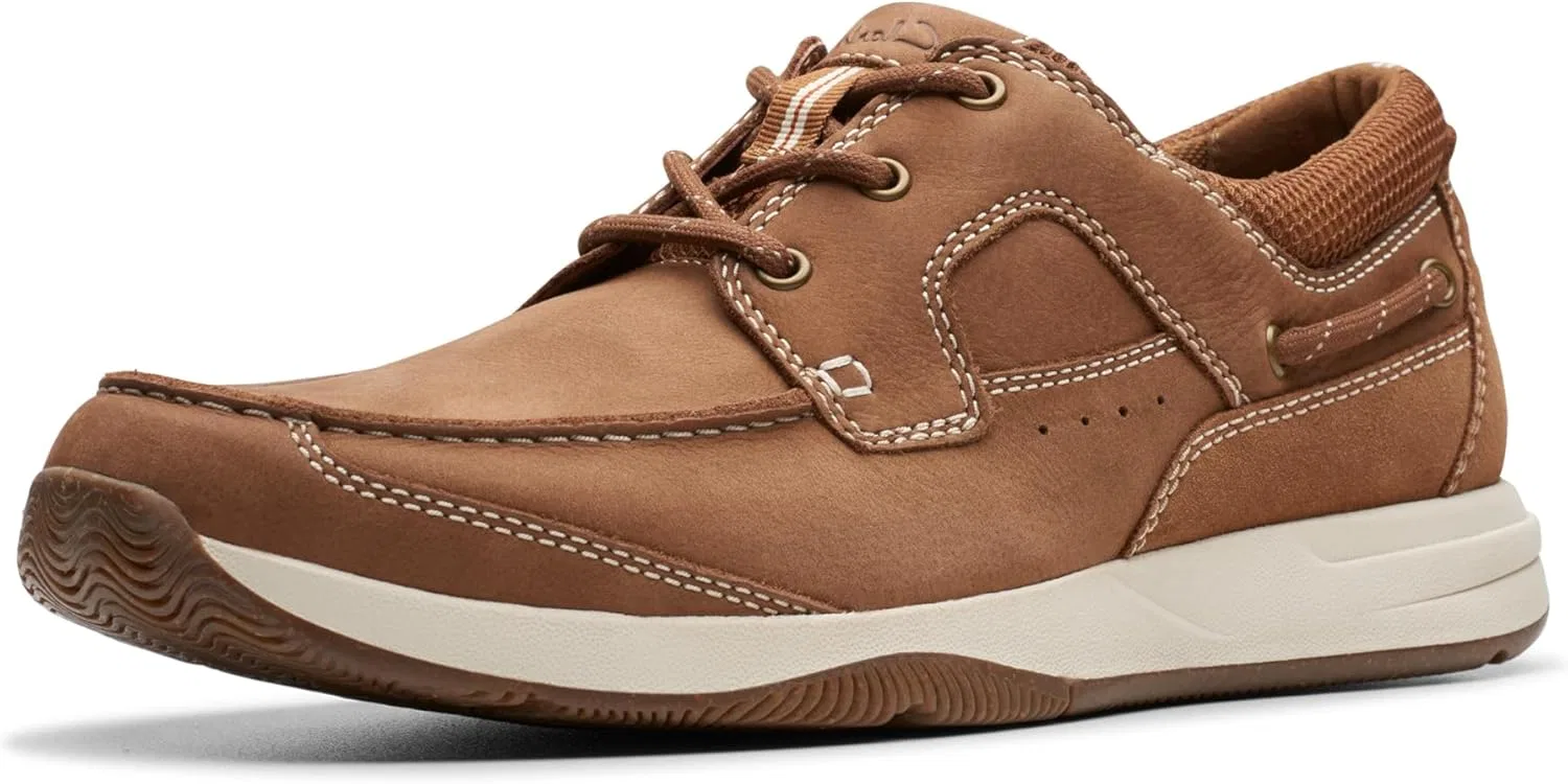Лоферы с шнуровкой Clarks, светло-коричневая замша