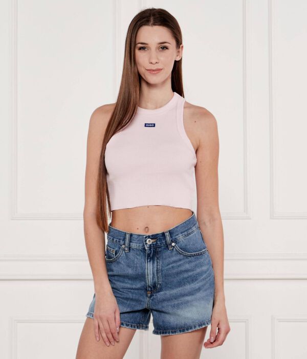 

Детская футболка Cropped fit Hugo Blue, коричневый