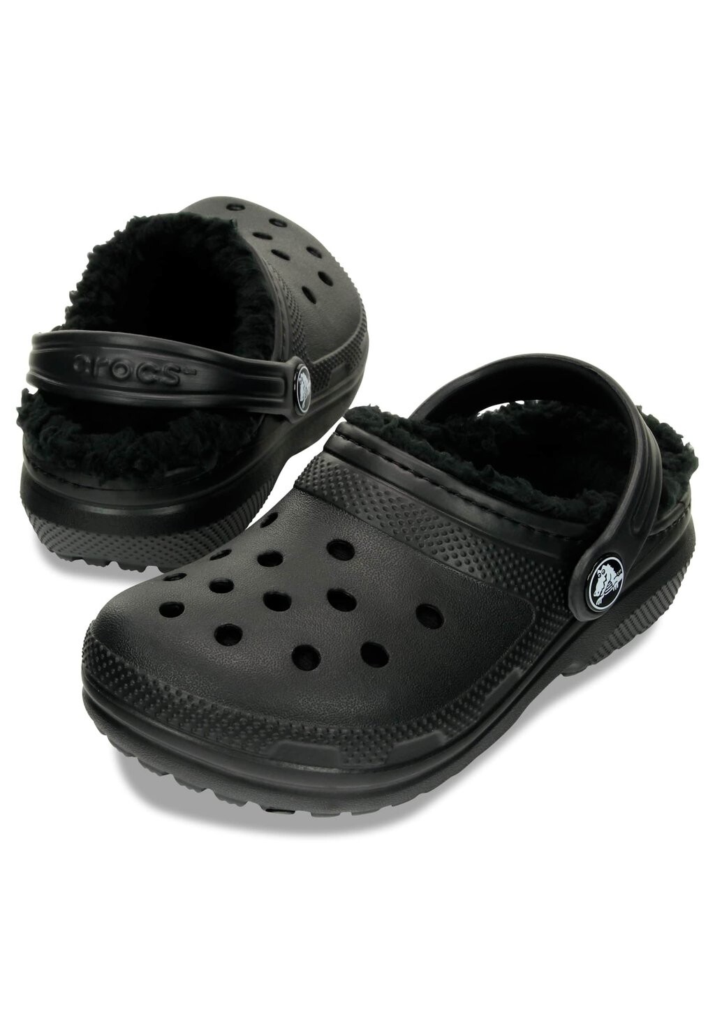 Сабо Classic Lined Kids Crocs, черный деним