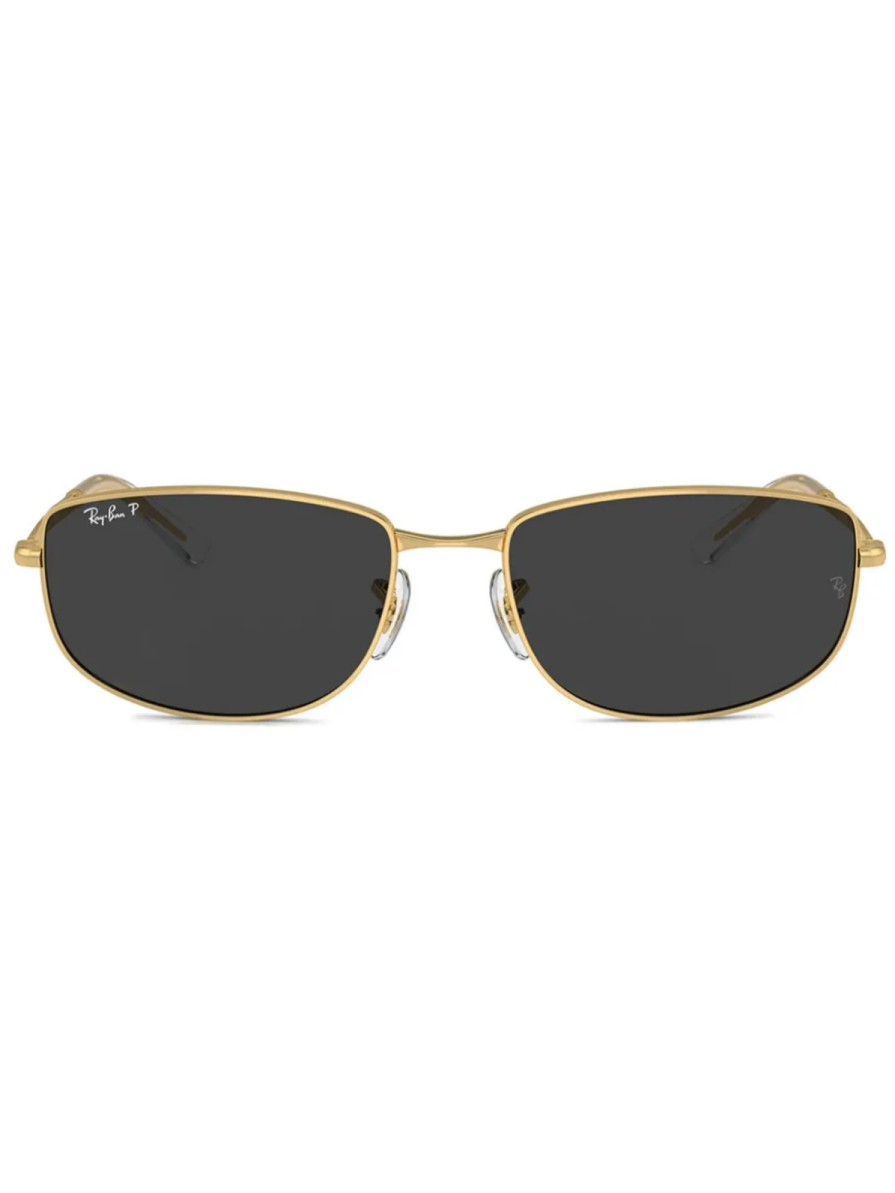 

Солнцезащитные очки в овальной оправе Ray-Ban, золотой