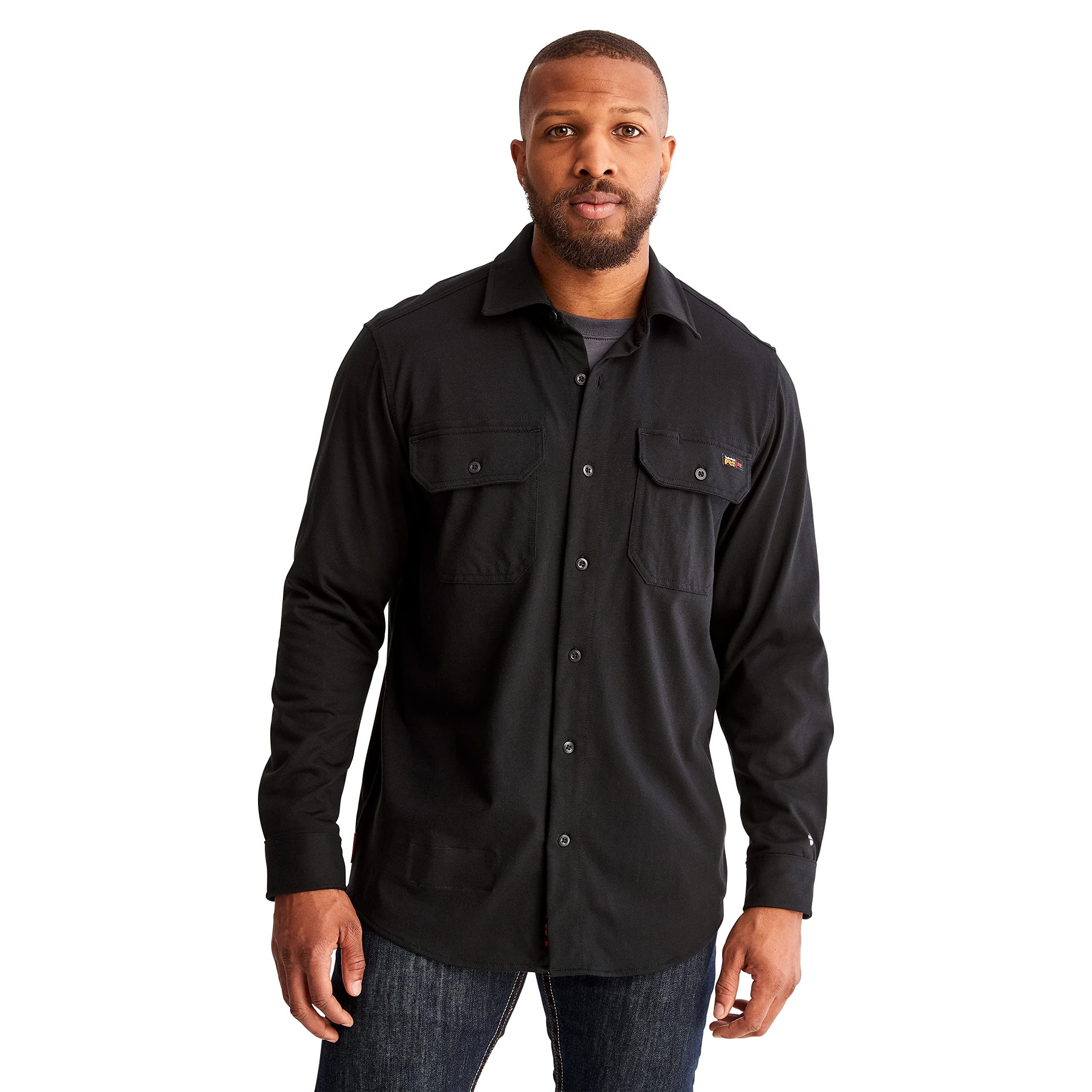 

Футболка Timberland PRO Big & Tall FR Cotton Core Button Front Shirt, черный