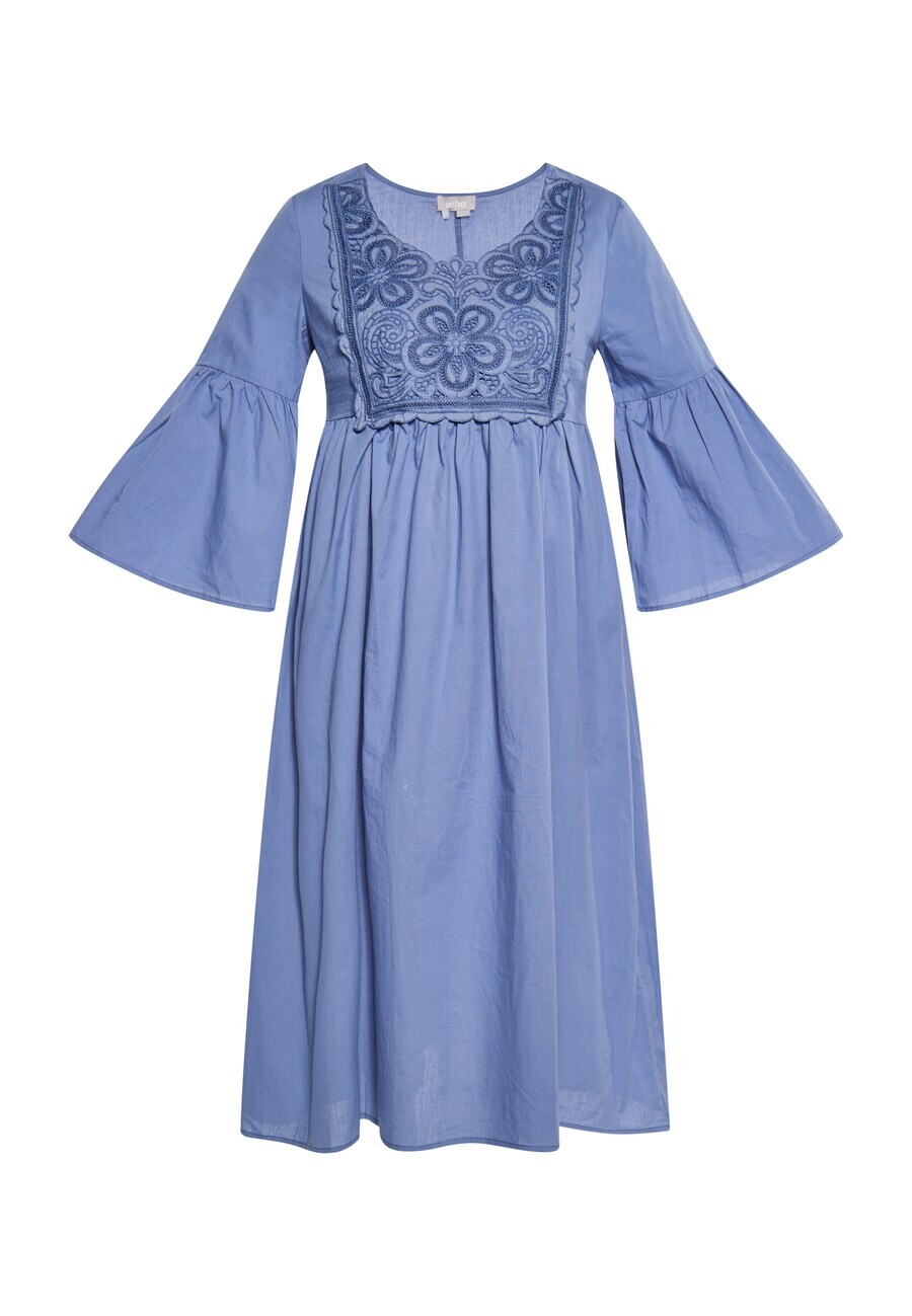 

Платье миди Usha Dress, синий деним