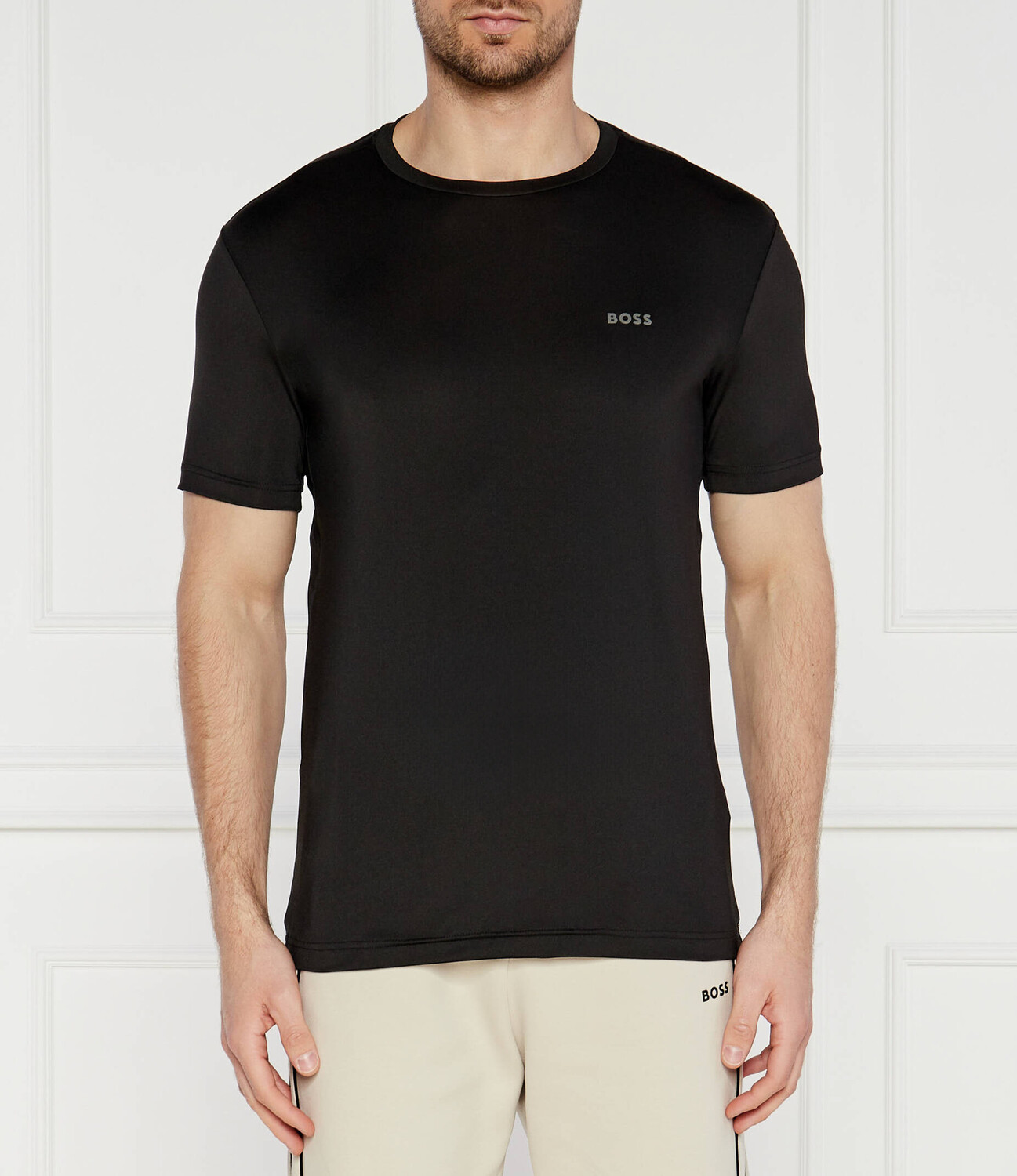 

Футболка BOSS GREEN Slim Fit stretch, черный
