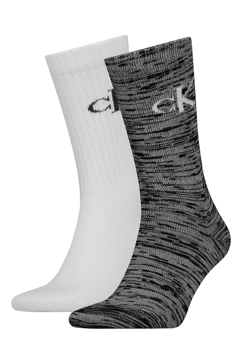

Носки длинные с логотипом - 2 пары Calvin Klein, белый