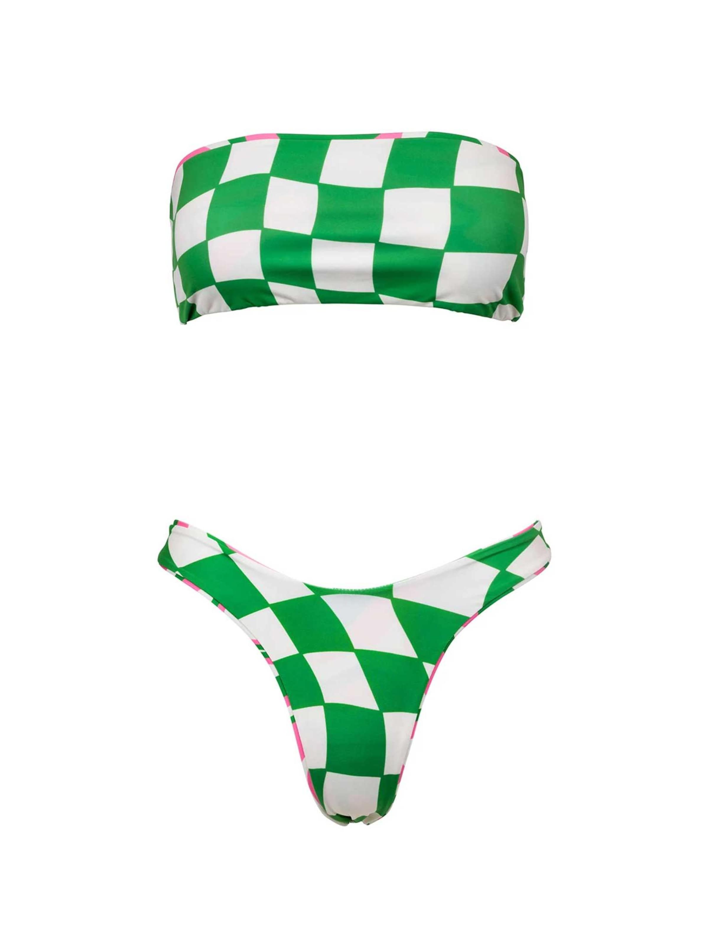 

Kalaia Бикини-бандо 'Reversible Checkers Bikini' в зеленом цвете, Зеленый, Kalaia Бикини-бандо 'Reversible Checkers Bikini' в зеленом цвете