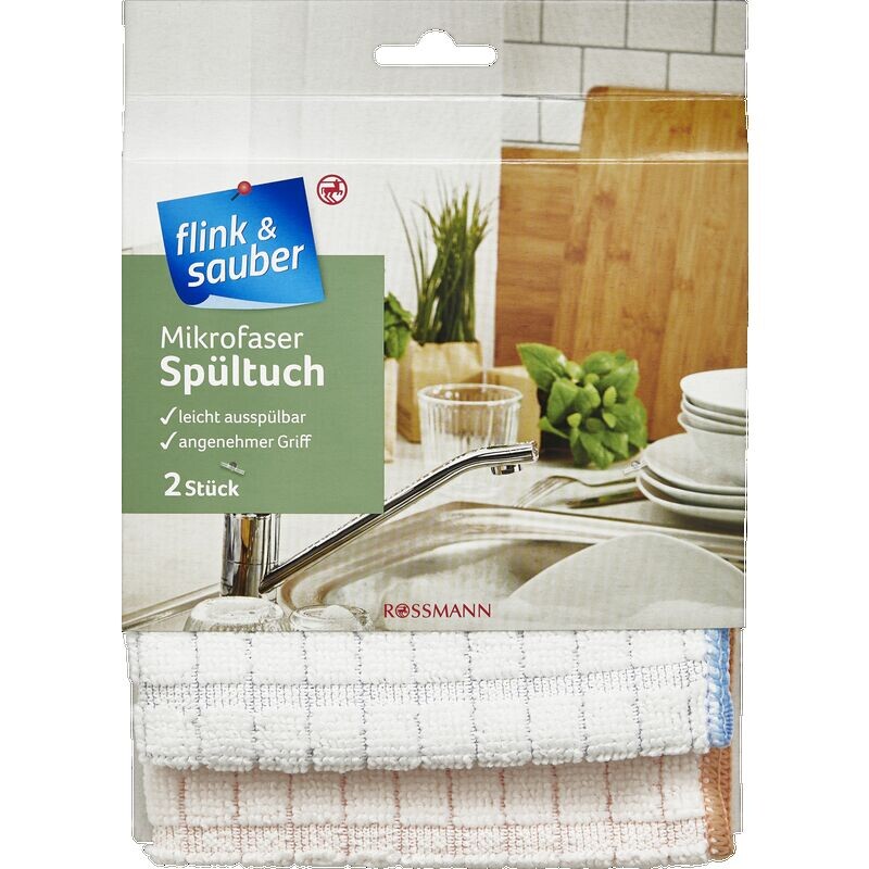 

Тряпка из микрофибры flink & sauber, 2 шт.