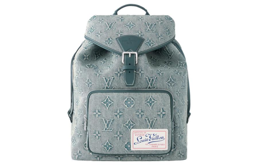

LOUIS VUITTON Рюкзак из прорезиненной ткани с кожаной отделкой