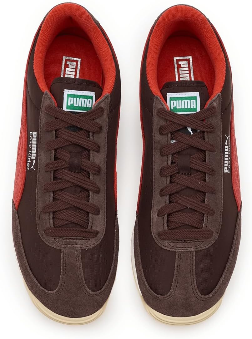 Мужские винтажные кроссовки Puma Easy Rider, красный/коричневый/шоколадный/шоколад — фото 2