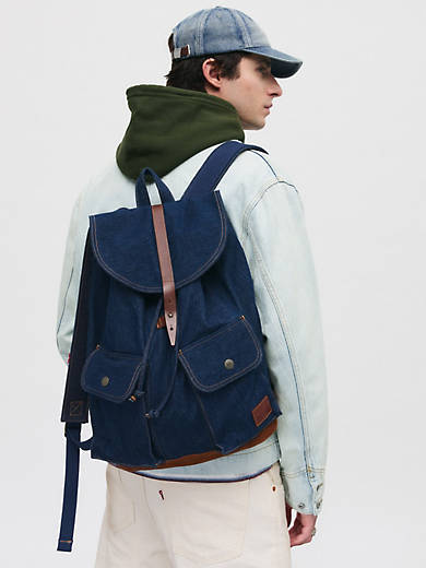 

Рюкзак Heritage Levi's, цвет Jeans Blue - Dark Wash