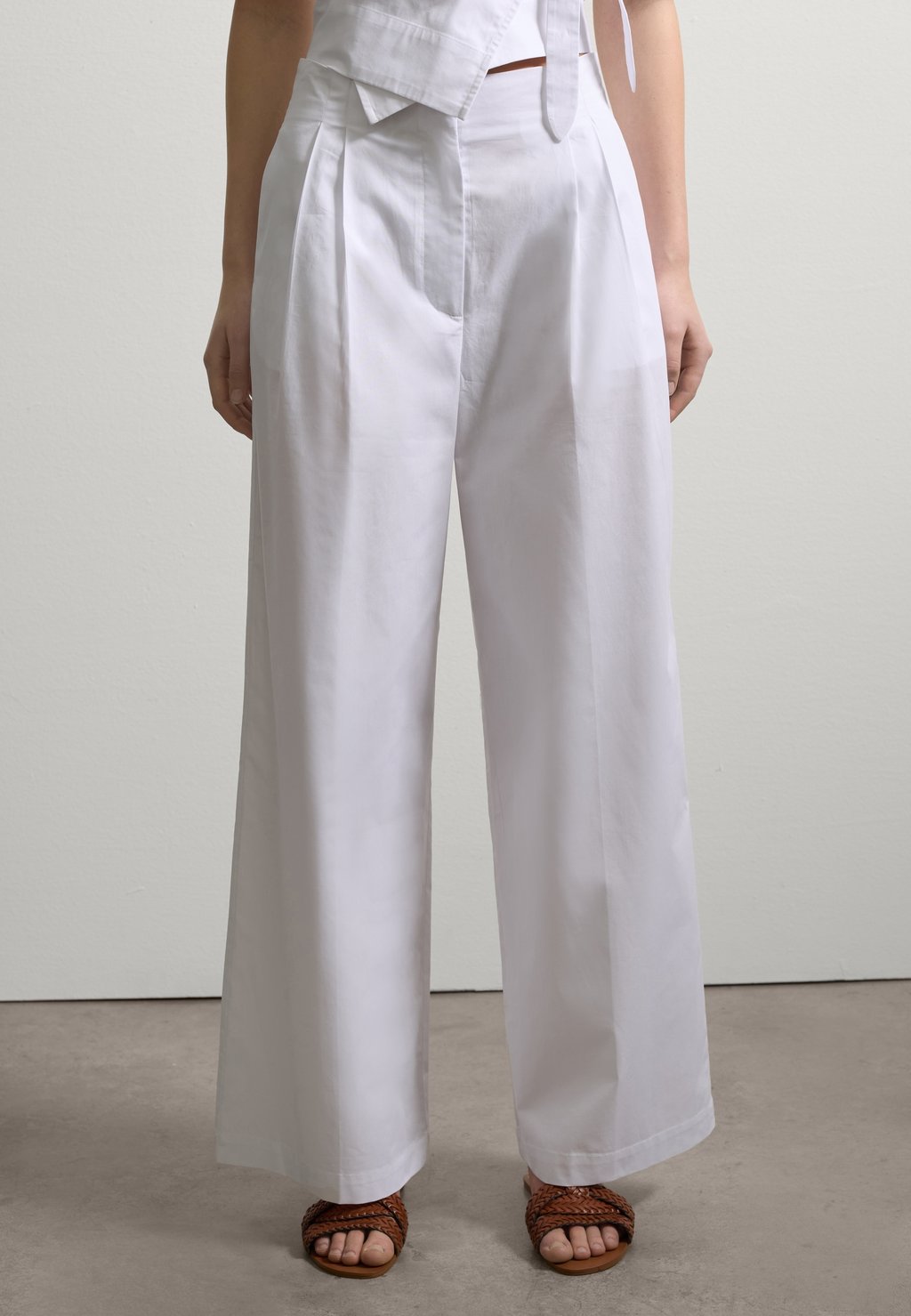 

Брюки WIDE POPLIN Stefanel, белый