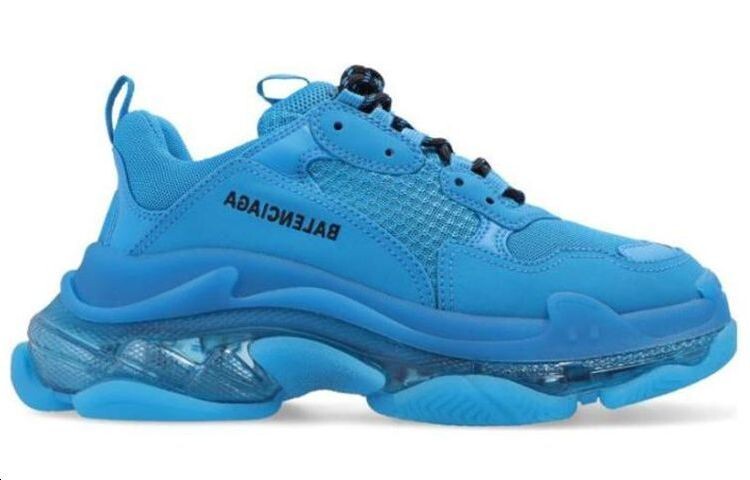 Кроссовки женские Balenciaga Triple S, синий — фото 4