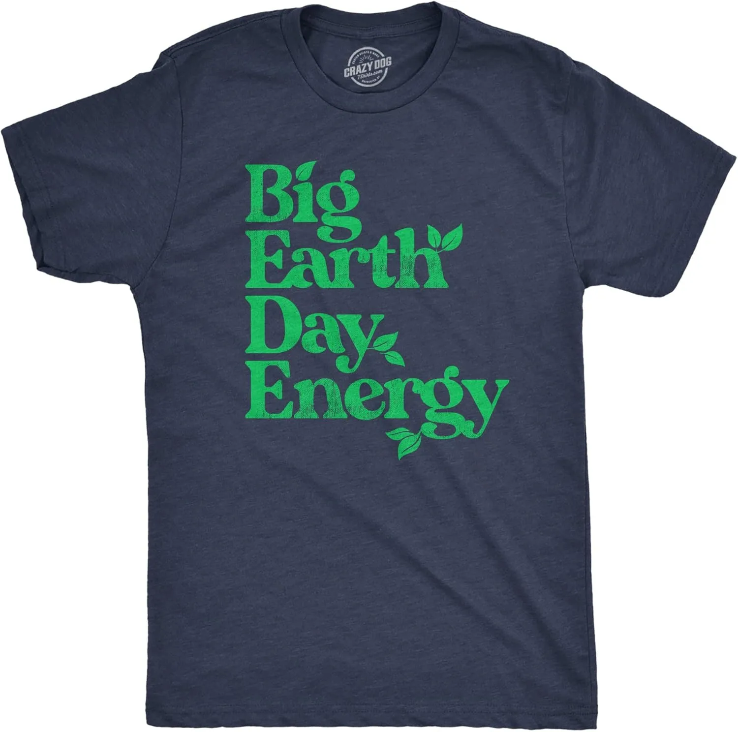 

Футболка мужская Earth Day с принтом Green Environmental Crazy Dog T-Shirts