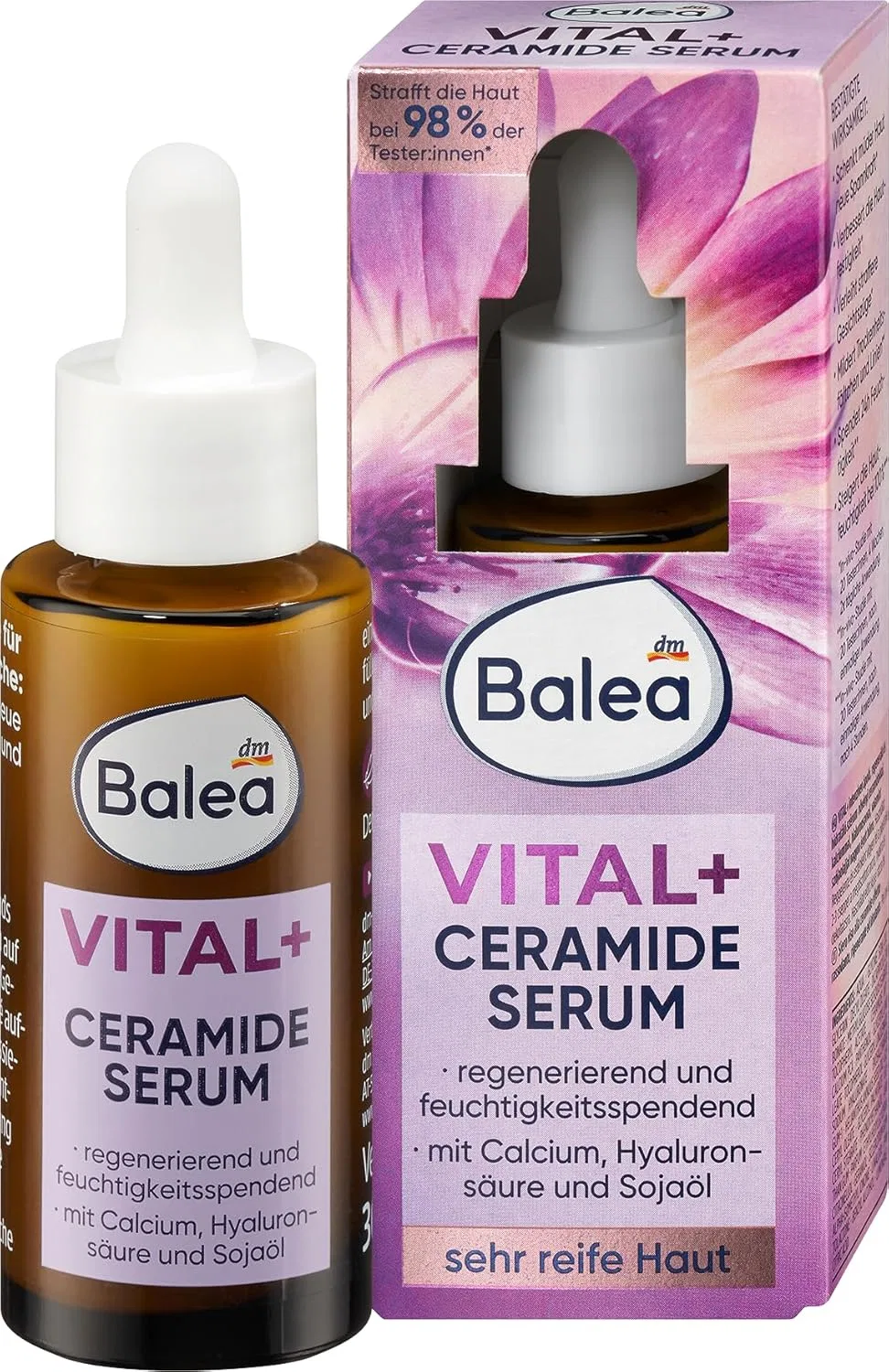 Набор для ухода за кожей Vital+ Ceramide Serum и Fruity Fantasy Body Lotion от Balea Balea