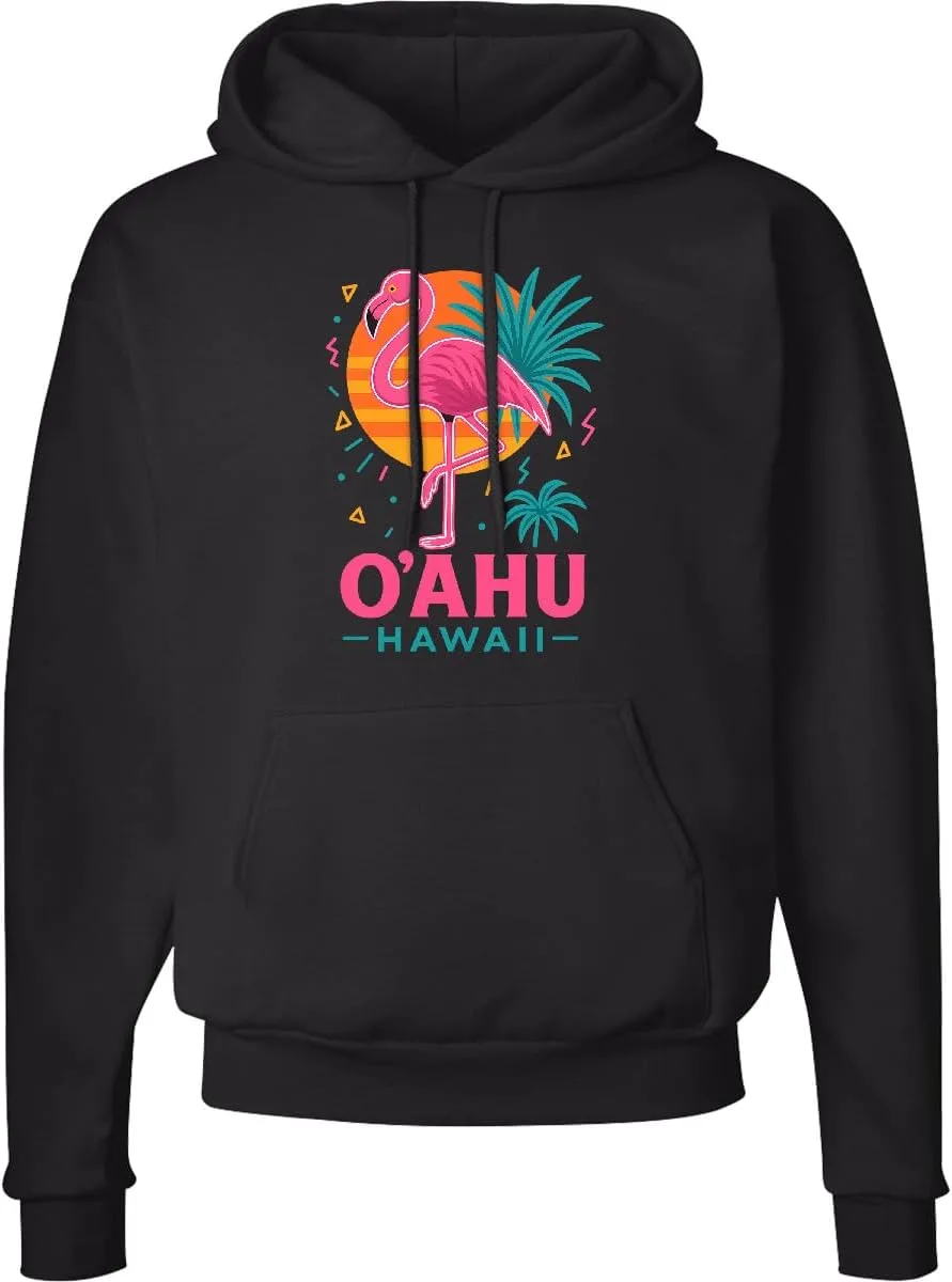 

Толстовка с капюшоном O'ahu Hawaii Flamingo Retro Sunset inktastic