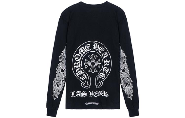 Майами эксклюзивная длинная футболка Chrome Hearts, черная — фото 2