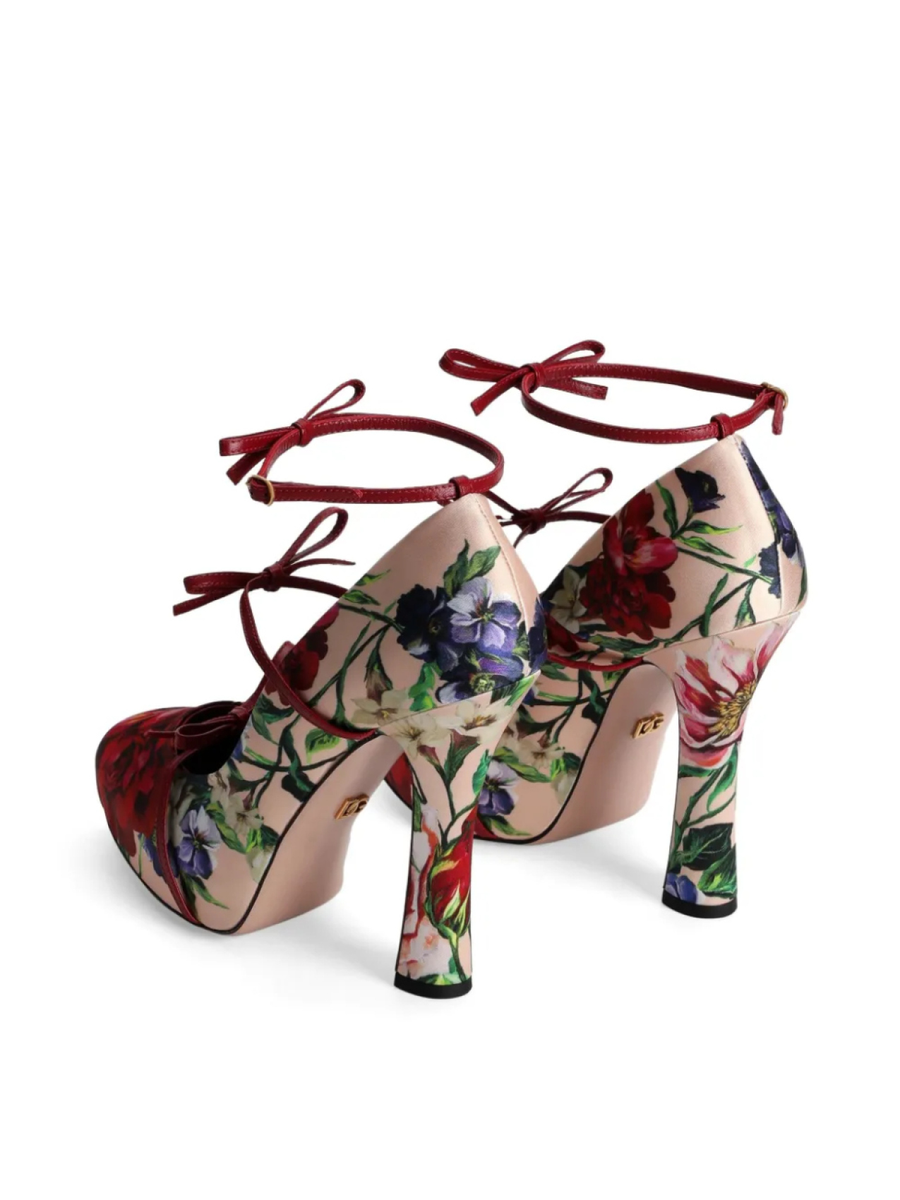 Туфли с цветочным принтом Dolce & Gabbana, нейтральный — фото 3