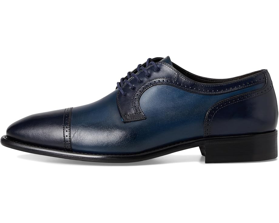 Мужские оксфорды Johnston & Murphy Collection Cormac Cap Toe, Navy Italian Calfskin — фото 4