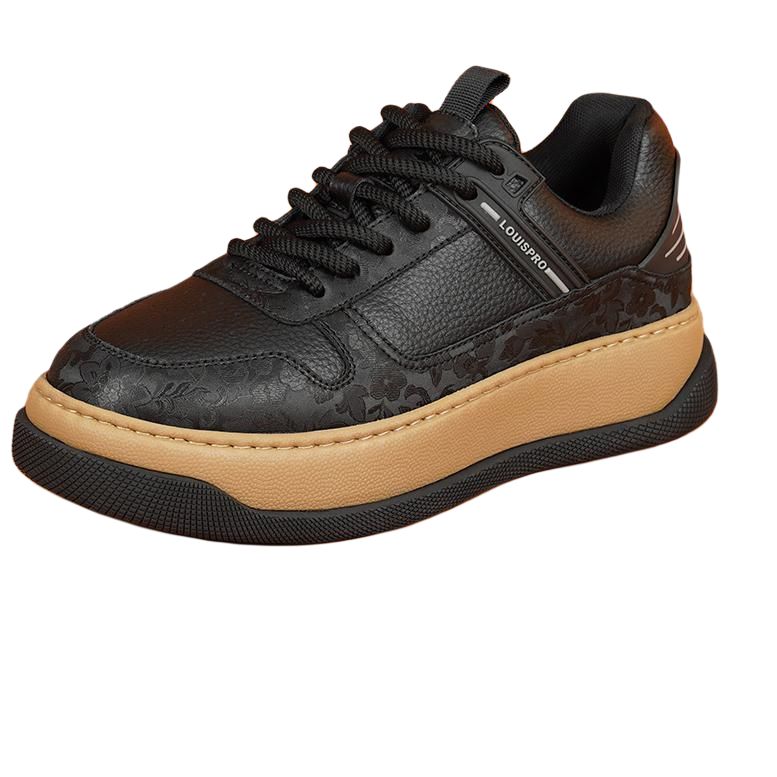 

LOUISPRO Амортизирующие повседневные туфли мужские Abrasion Resistant Shock Absorbers Low Top - черные, цвет Black