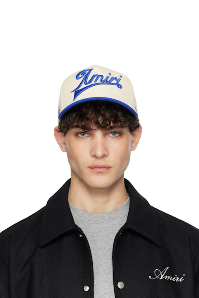 

Двухцветная парусиновая кепка «Amiri» цвета «Off-White & Navy»