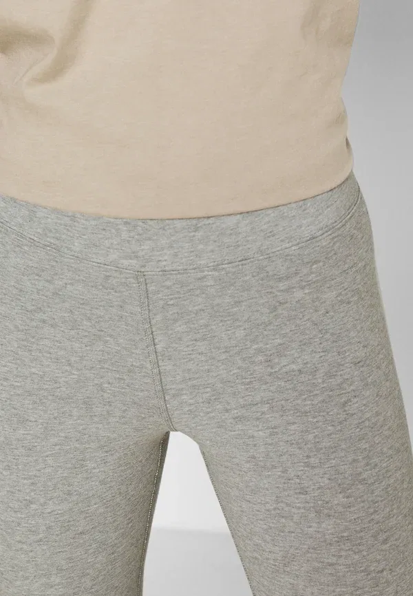 Штаны Nike Sportswear W nsw essntl lggng 7/8 lbr mr leggings trousers, серый меланж/белый — фото 4