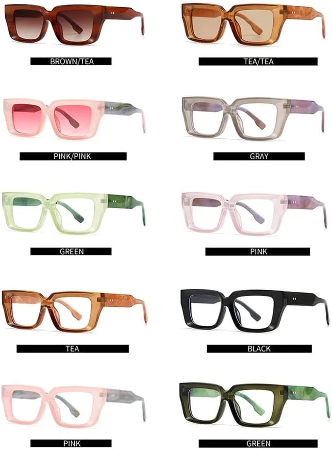 

Солнцезащитные очки UV400 - градиентные очки Rivet Punk для вождения, для женщин и мужчин, для бега и занятий спортом на открытом воздухе generic, Green Black