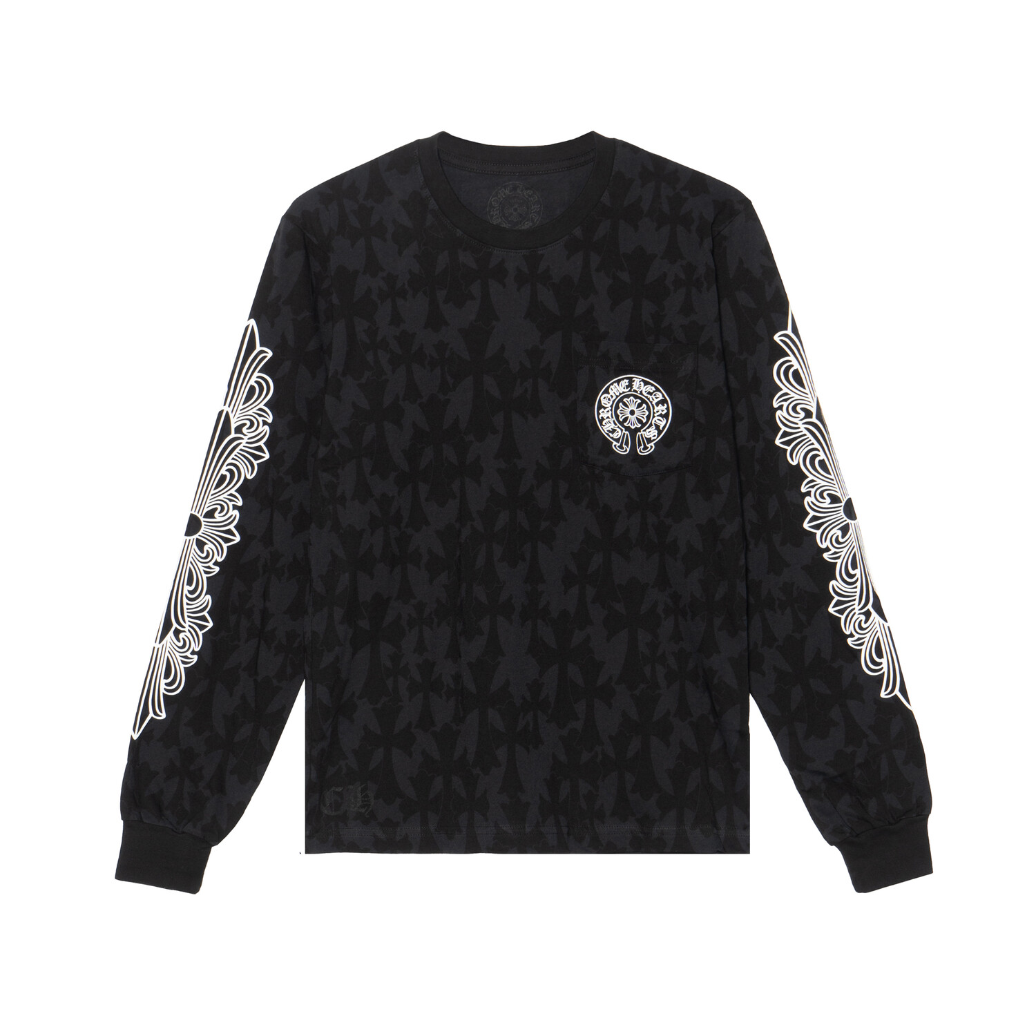 

Футболка унисекс черная Chrome Hearts, черный