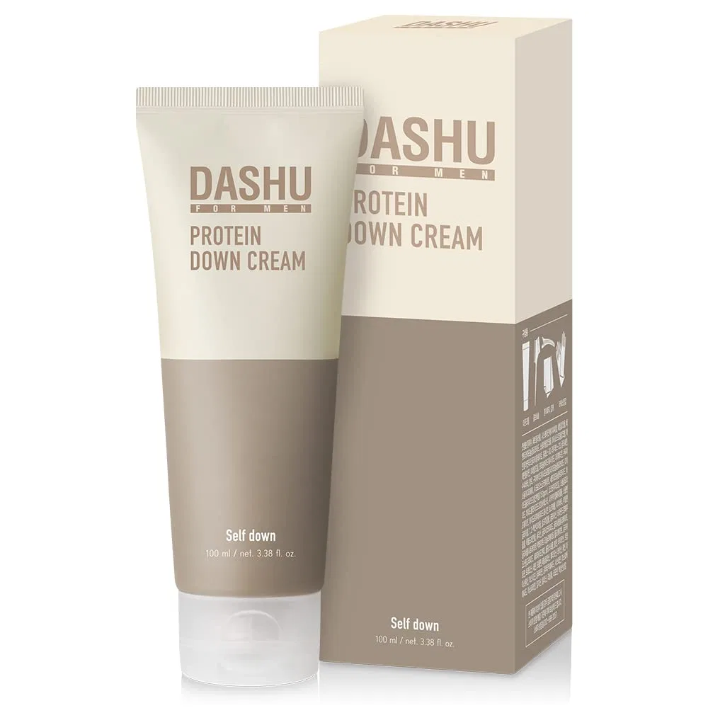 Мужской набор для выпрямления волос DASHU Protein Down Cream DIY Set, 95 мл Dashu