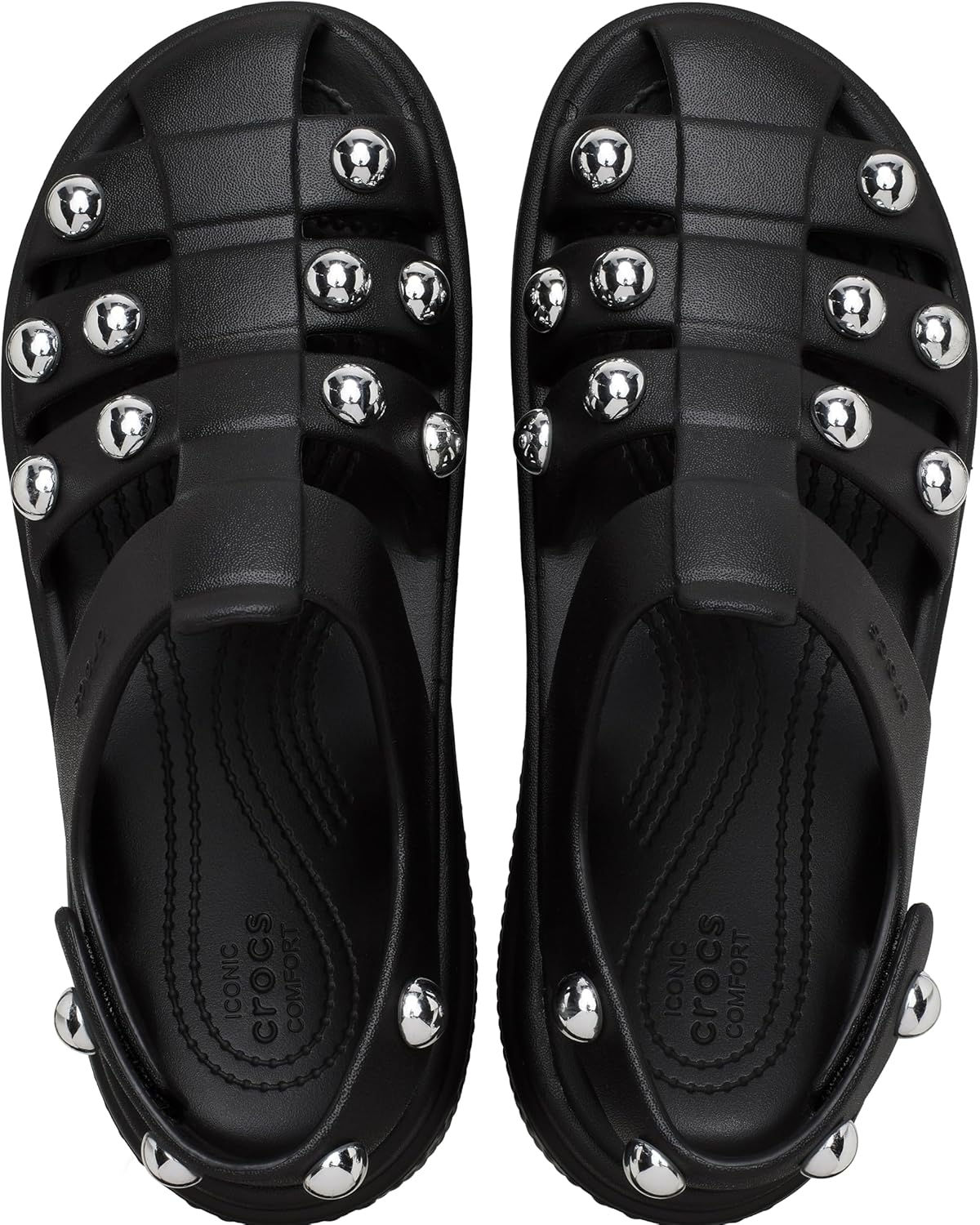 Мужские сандалии Crocs Stomp Stud Fisherman, черный — фото 2