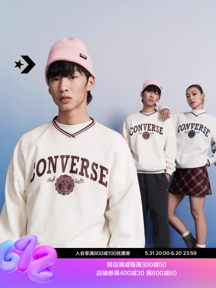 

Толстовка женская Converse с v-образным вырезом