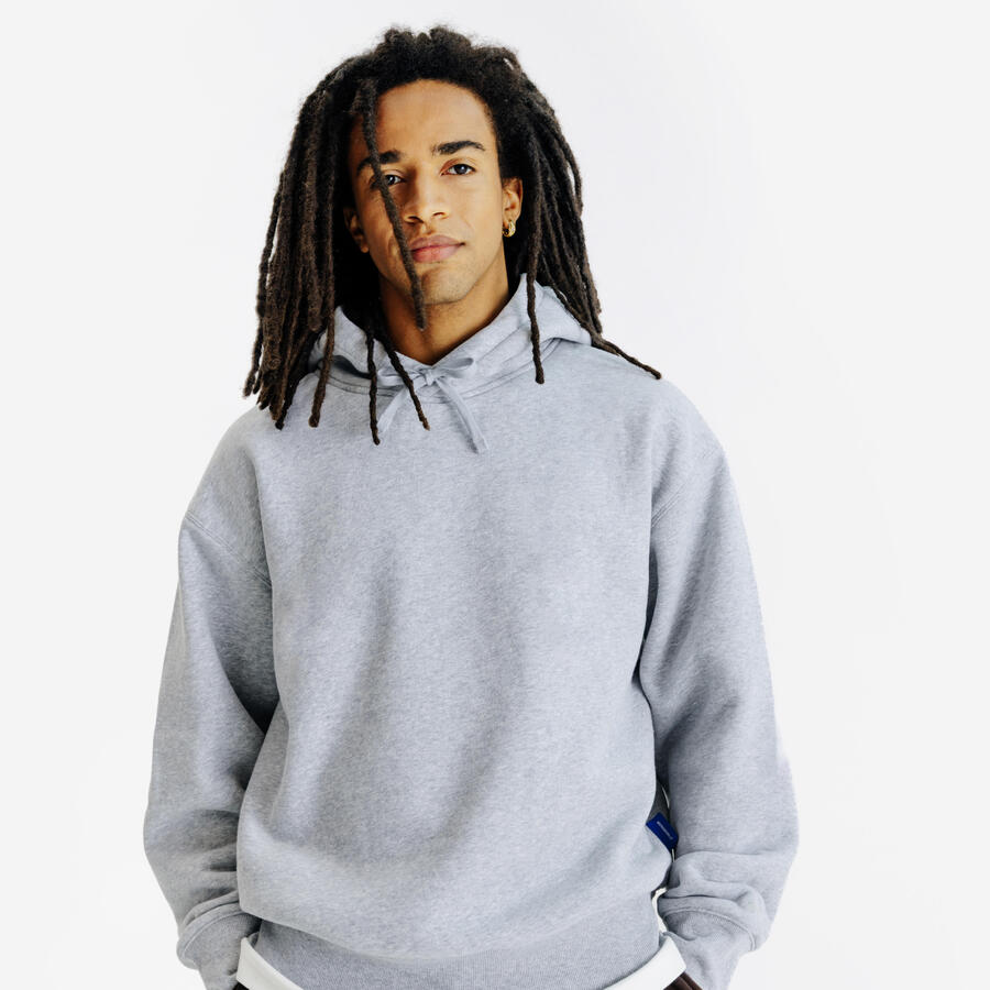 

DECATHLON Мужская толстовка с капюшоном Elementals, цвет серый меланж