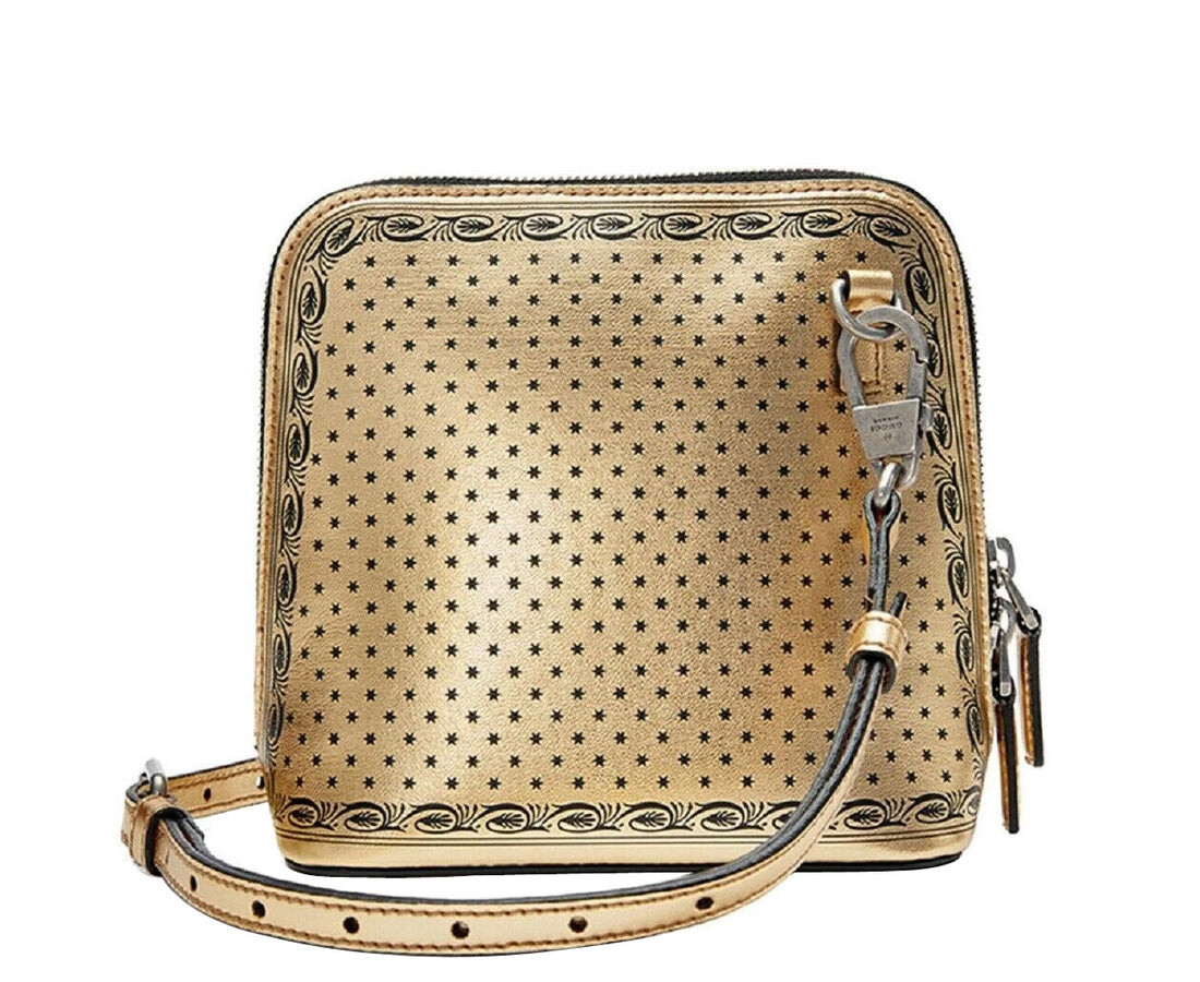 

Женская мини-сумка через плечо Gucci Sega Script Dome Gucci, золото
