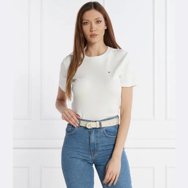 Облегающая футболка Tommy Hilfiger, белый — фото 2
