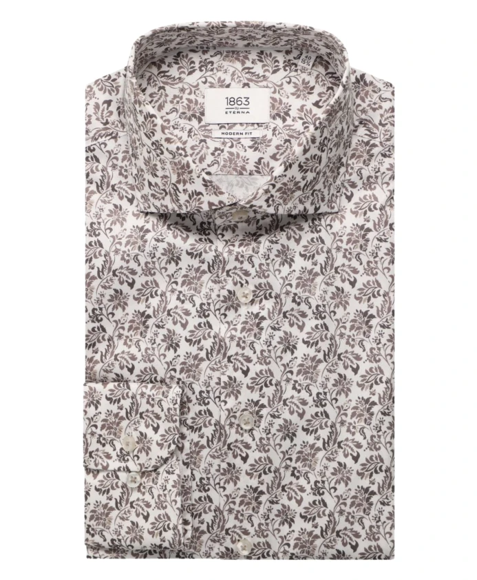 

Кремовая рубашка с длинными рукавами 2618 x 682 Eterna, мультиколор