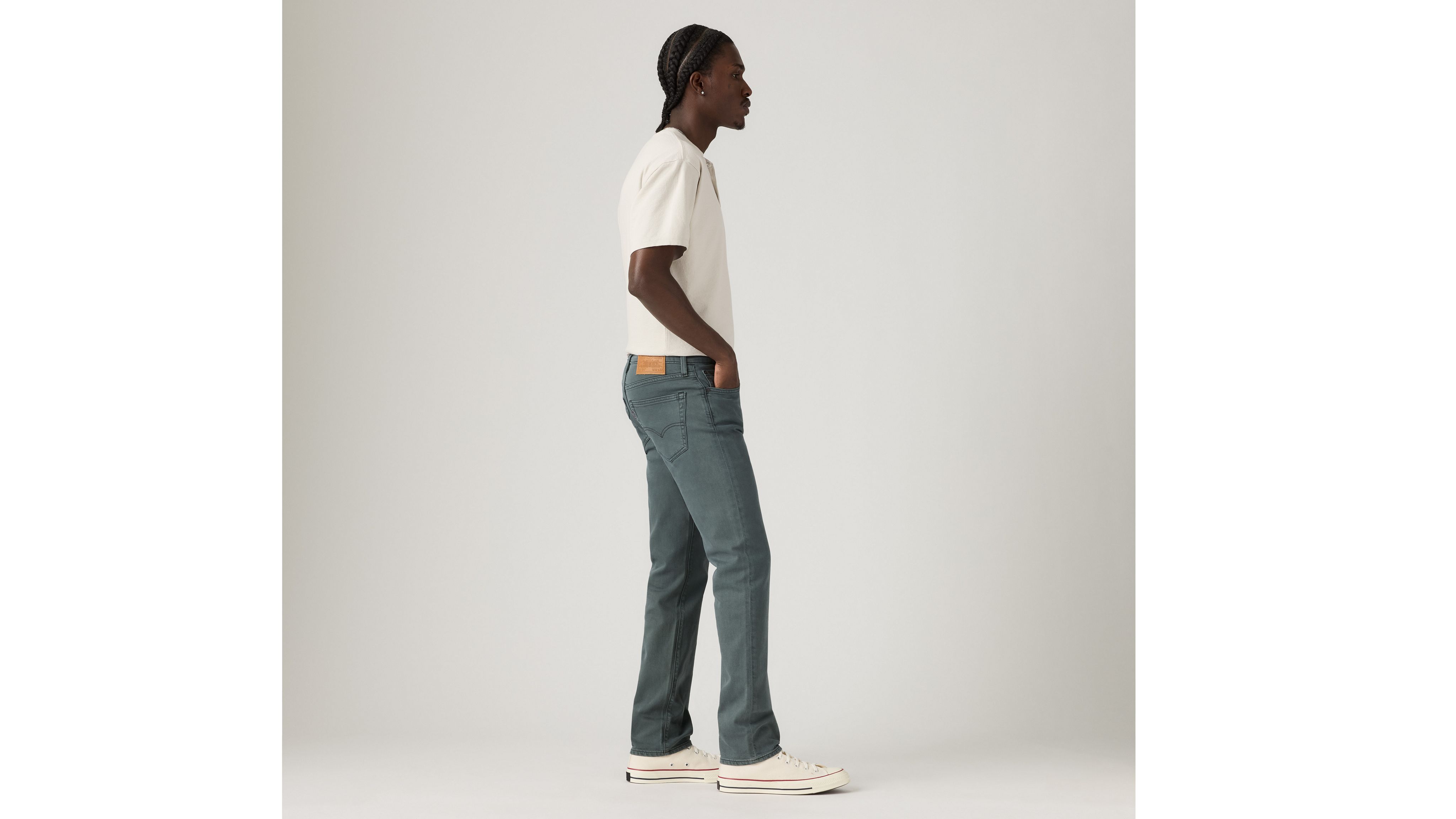 511 Slim Fit Authentic Soft Мужские джинсы Levi's, Blue Shale Garment Dye - Blue — фото 4