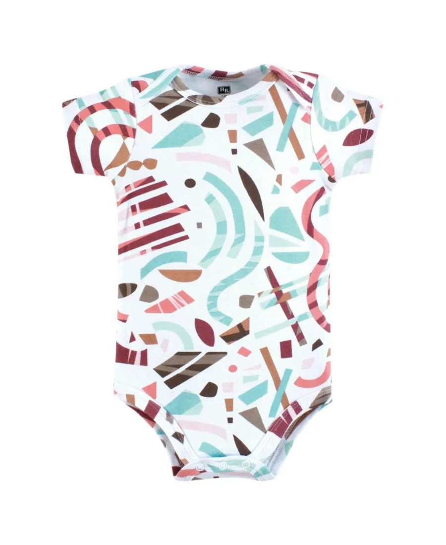Базовый комплект из 5 предметов: хлопковый боди Hudson Baby, Girl Abstract — фото 4