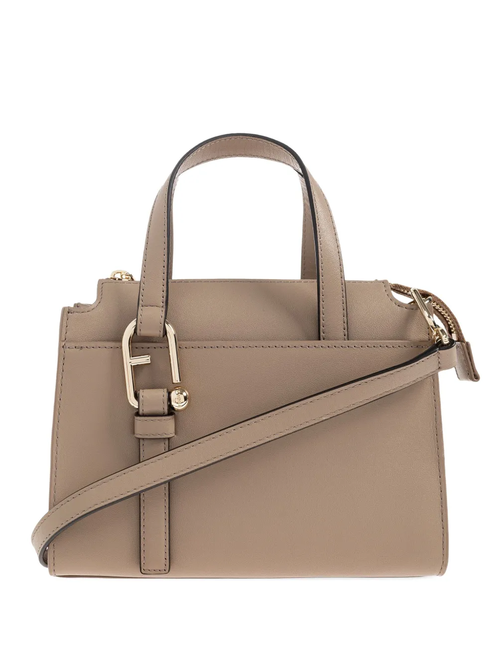 

Кожаная сумка-тоут Nuvola Furla, нейтральный